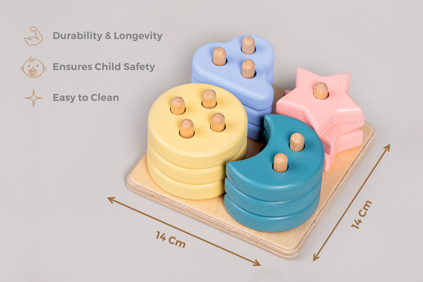 4 Piece Shaped Sorter